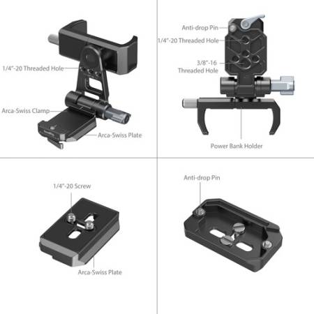 SmallRig 4695 - zestaw, uchwyt mocujący powerbanki do aparatów bezlusterkowych_2
